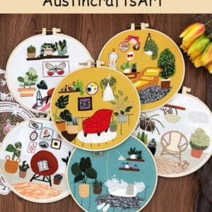 Furniture Plant Pot Embroidery Kit
