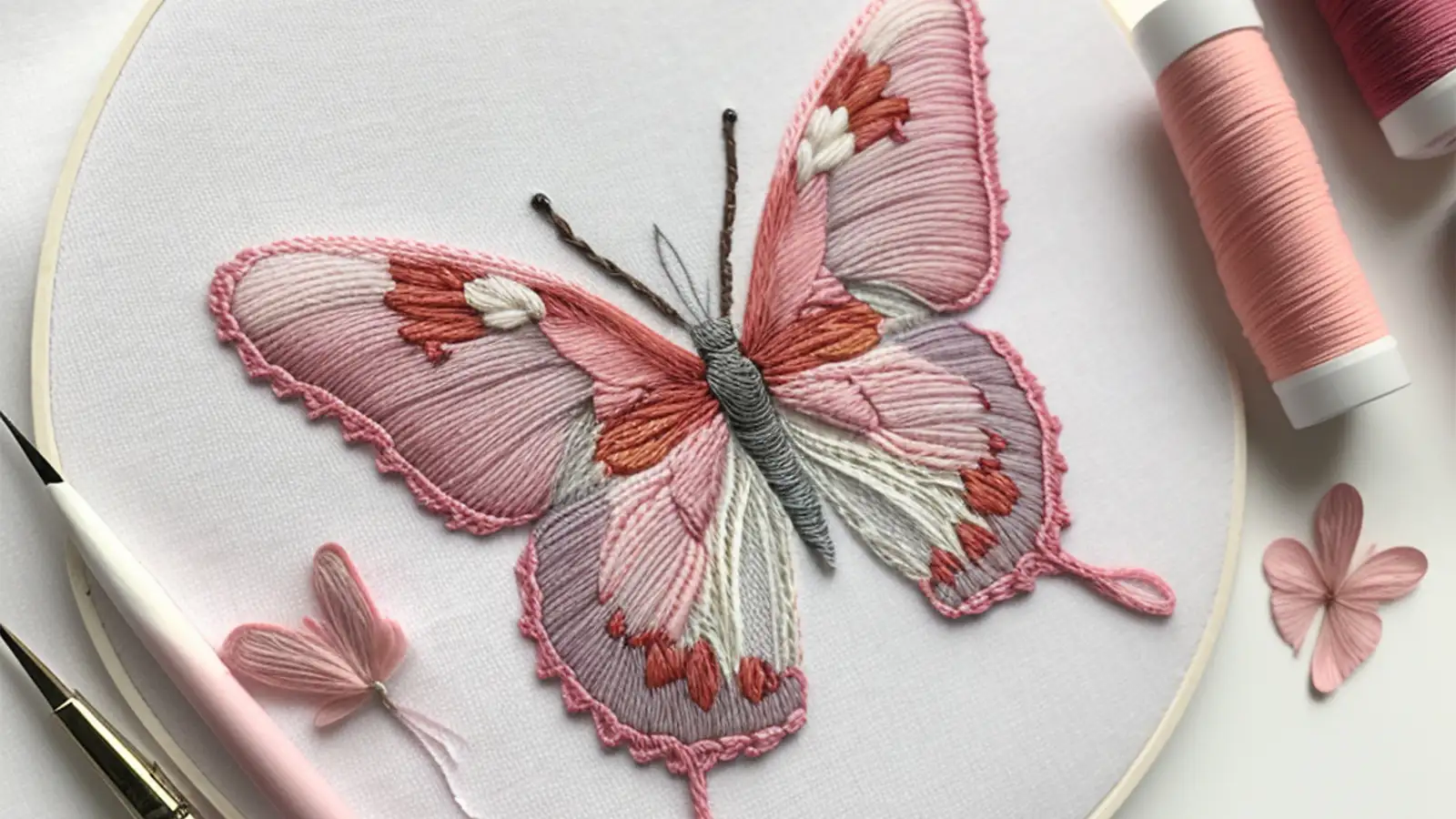 How to Embroider Butterfly: Using Basic Stitches for Embroidery